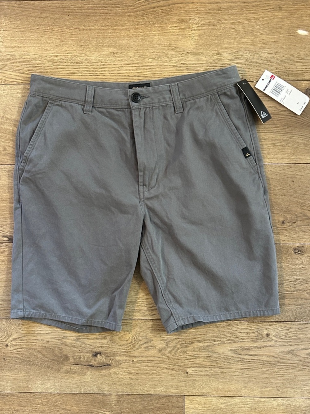 Quiksilver Men's Grey Pull-On Chino Shorts